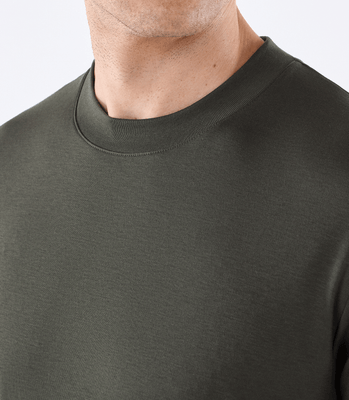 Camiseta Pima Interloque Gola Média Verde thumbnail 4