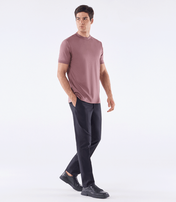 Camiseta Pima Interloque Gola Média Rosa thumbnail 2