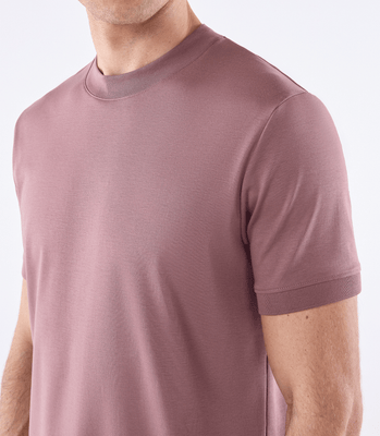 Camiseta Pima Interloque Gola Média Rosa thumbnail 4