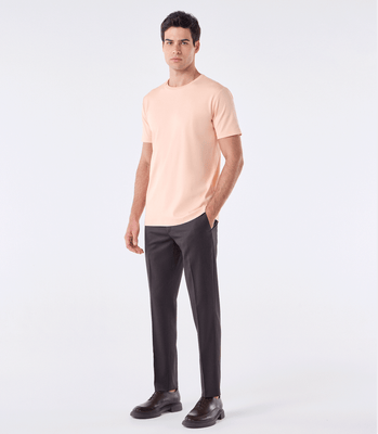 Camiseta Pima Interloque Gola Cruzada Laranja thumbnail 2
