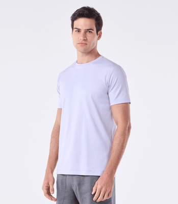 Camiseta Pima Interloque Gola Cruzada Roxo thumbnail 1