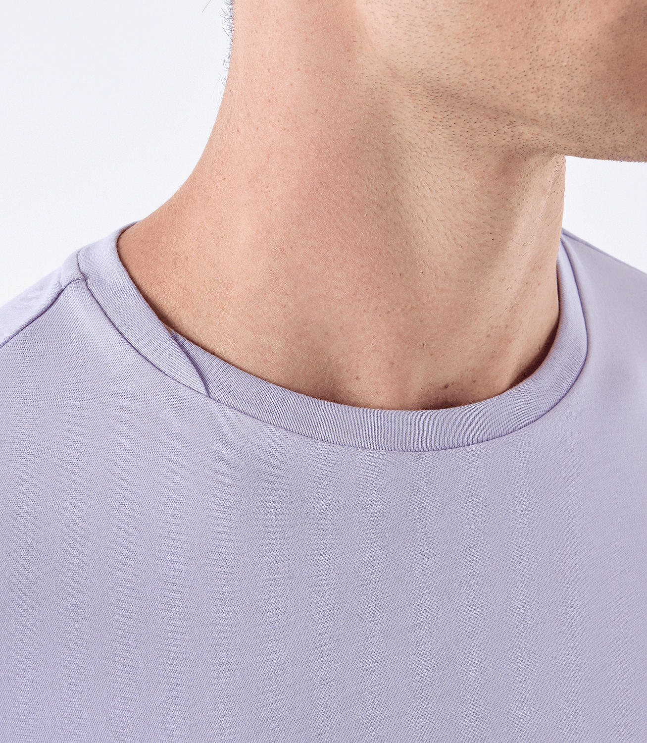Camiseta Pima Interloque Gola Cruzada Roxo – slide 4