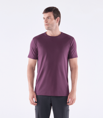 Camiseta Pima Interloque Gola Cruzada Roxo thumbnail 1