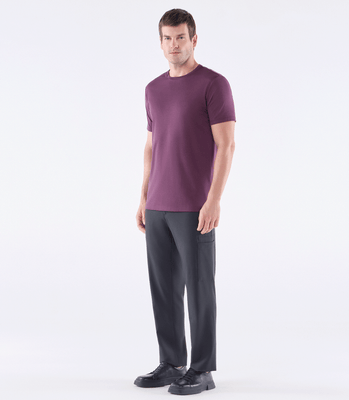 Camiseta Pima Interloque Gola Cruzada Roxo thumbnail 2