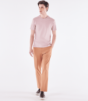 Camiseta Recorte Ombro Oxford Rosa thumbnail 2