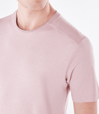 Camiseta Recorte Ombro Oxford Rosa thumbnail 4