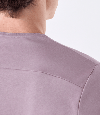 Camiseta Pima Recorte Gola Super Slim Rosa thumbnail 5