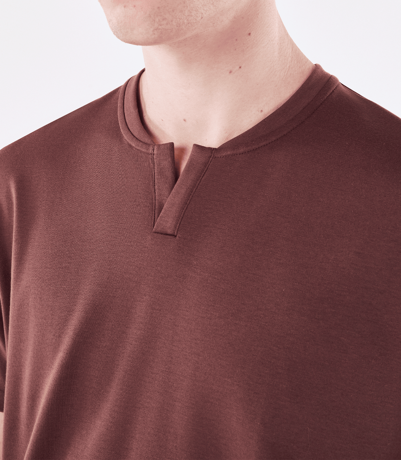 Camiseta Pima Interloque Bomber Marrom – slide 4