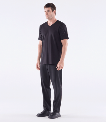 Camiseta Pima Gola V Fio 140 Preto thumbnail 2