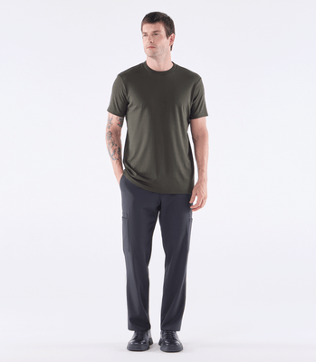 Camiseta Interloque com Gola Trabalhada Verde thumbnail 2