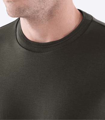 Camiseta Interloque com Gola Trabalhada Verde thumbnail 4