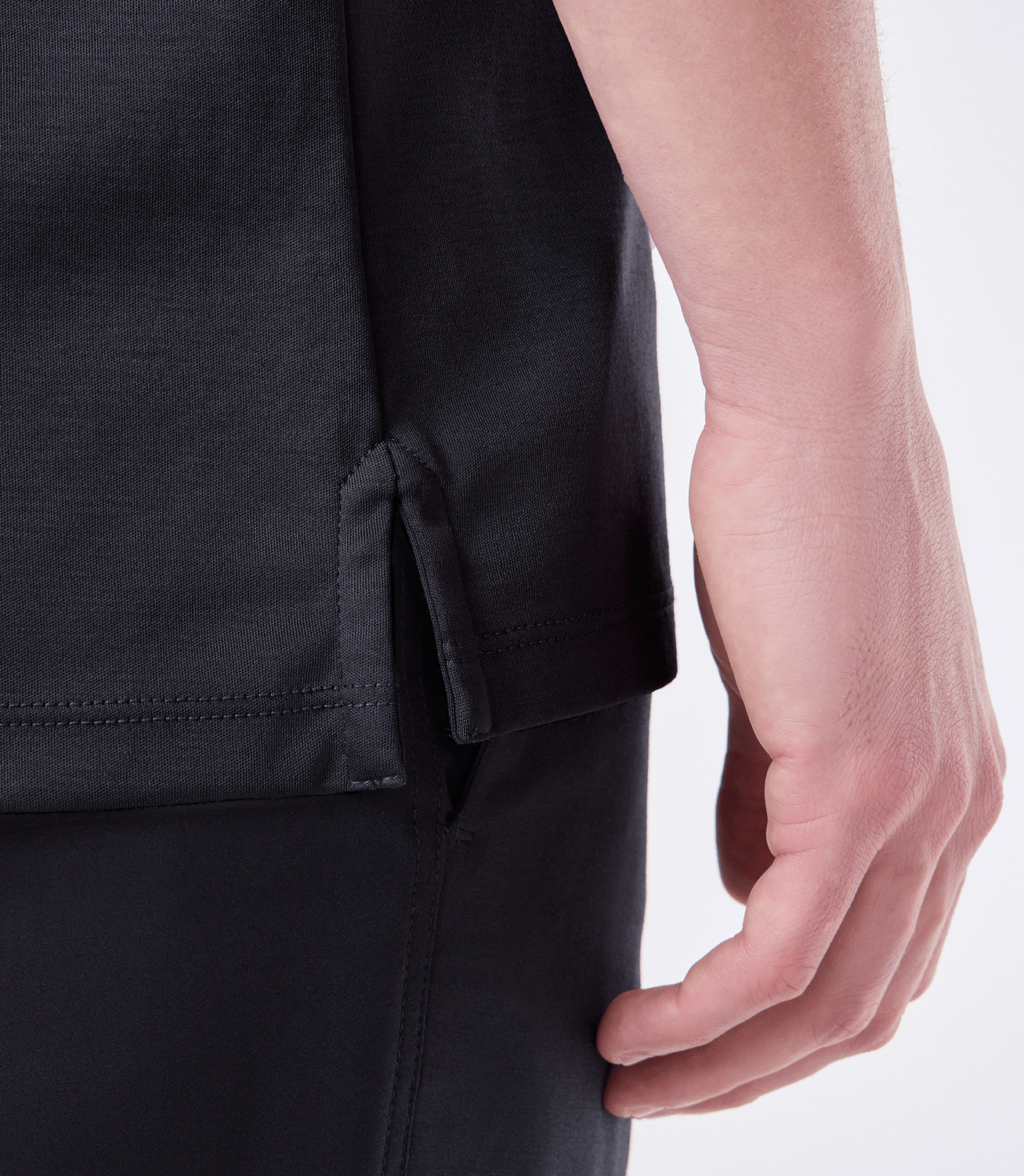 Camiseta Interloque Gola Mao Preto – slide 5
