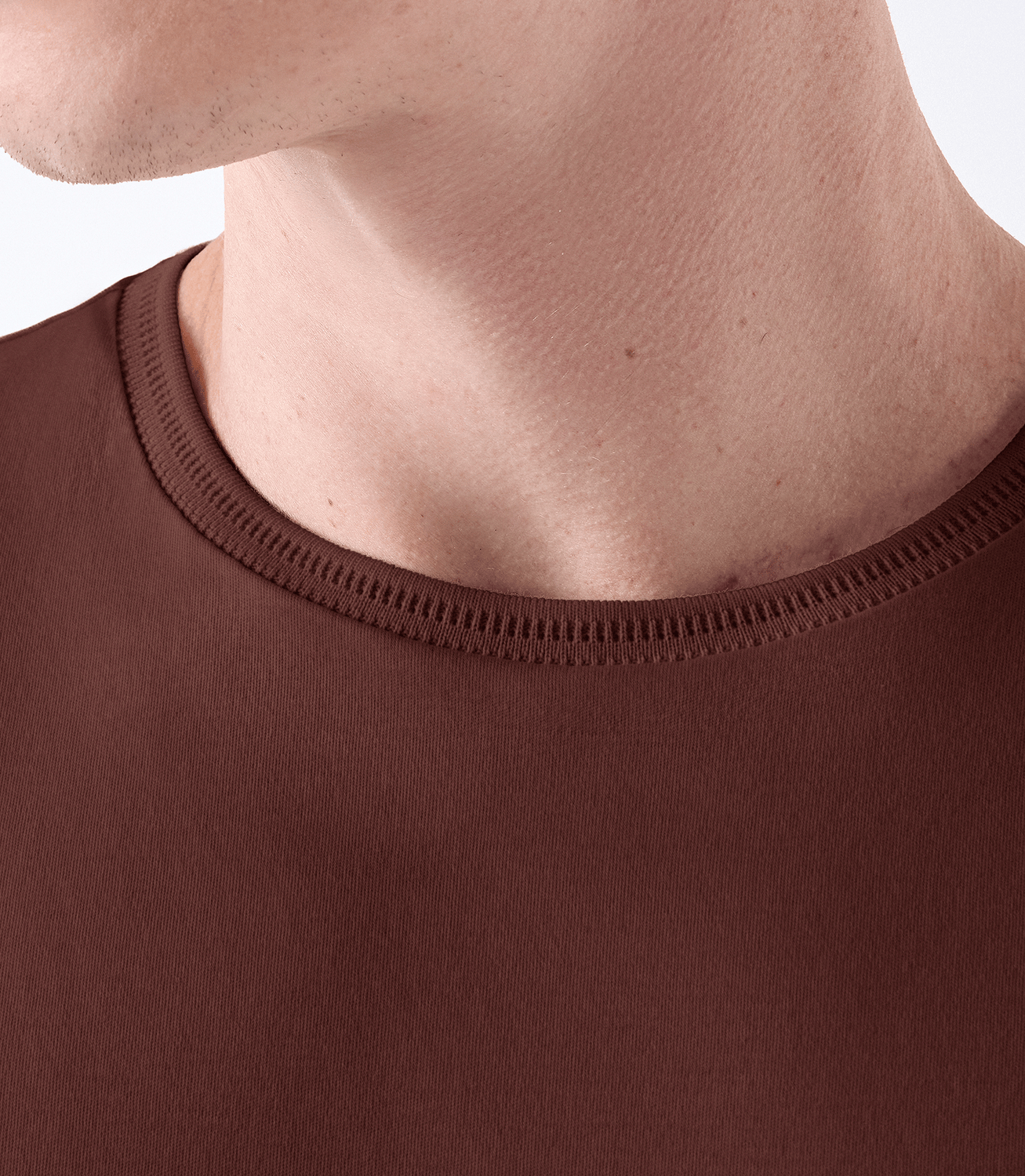 Camiseta Interloque Gola Mao Marrom – slide 4