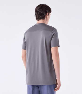 Camiseta Interloque Gola Mao Cinza thumbnail 3