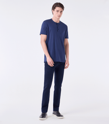 Camiseta Interloque Gola Mao Azul thumbnail 2
