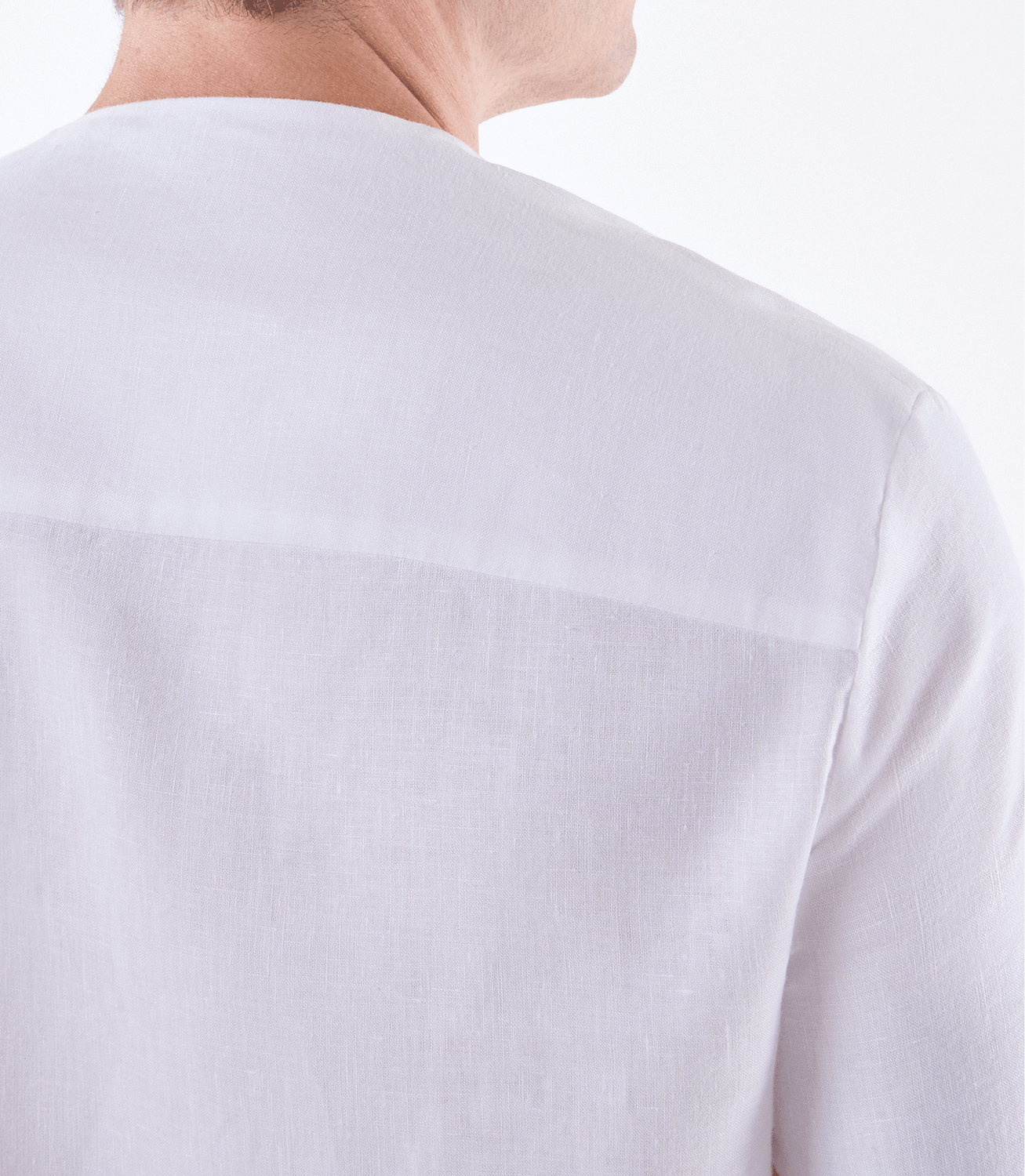 Camiseta Zíper Linho Branco – slide 5