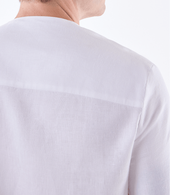 Camiseta Zíper Linho Branco thumbnail 5