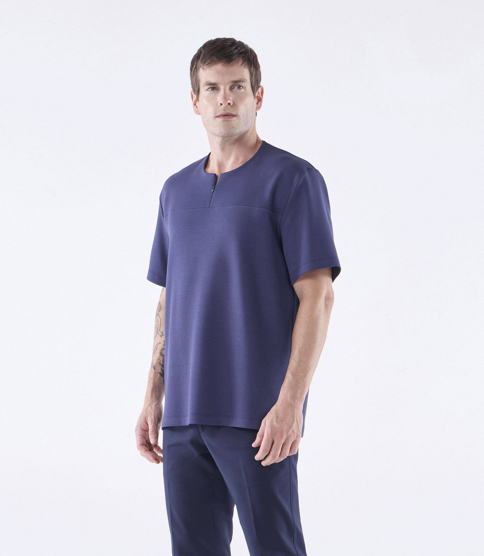 Camiseta Zíper Homemeeting Azul