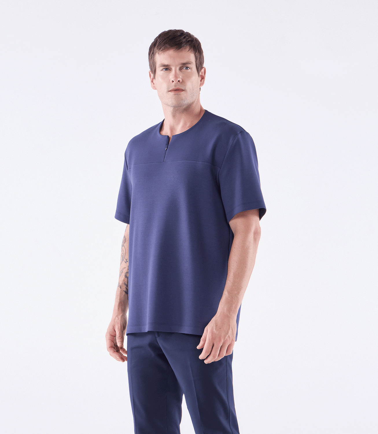 Camiseta Zíper Homemeeting Azul – slide 1