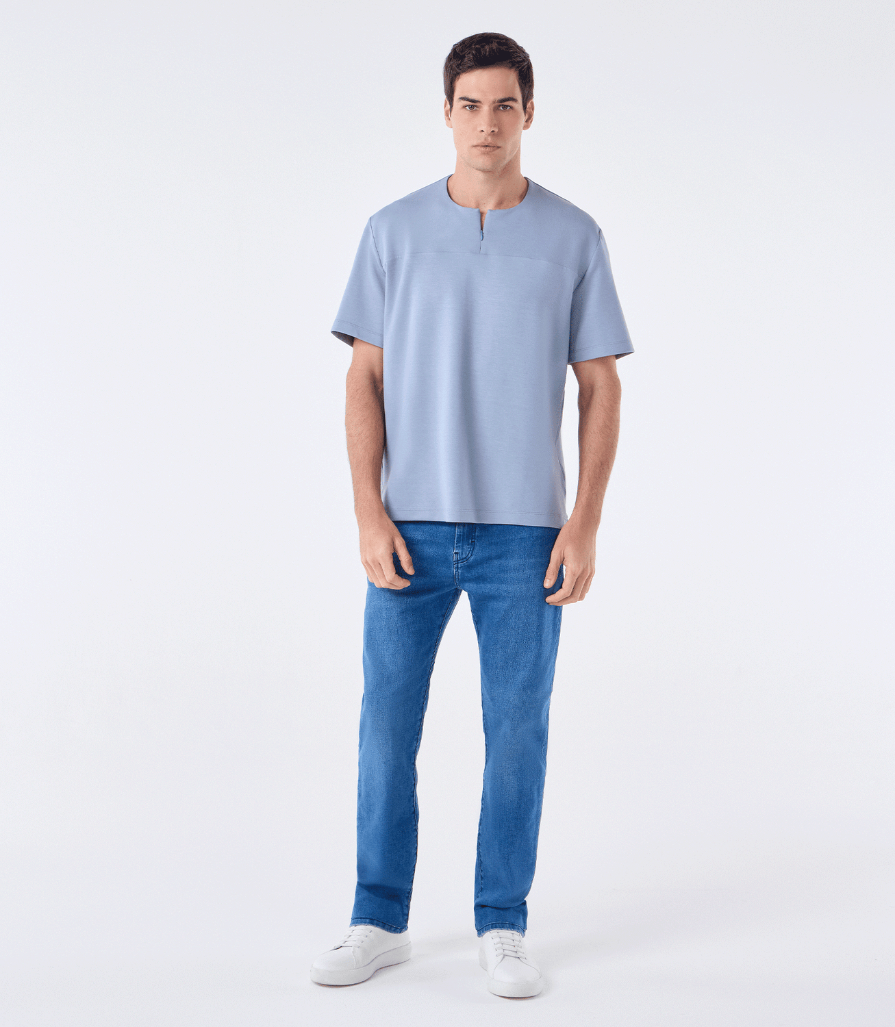 Camiseta Zíper Homemeeting Azul – slide 2
