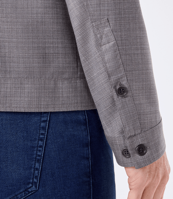 Jaqueta Social Portinhola Sem Forro Bege thumbnail 4