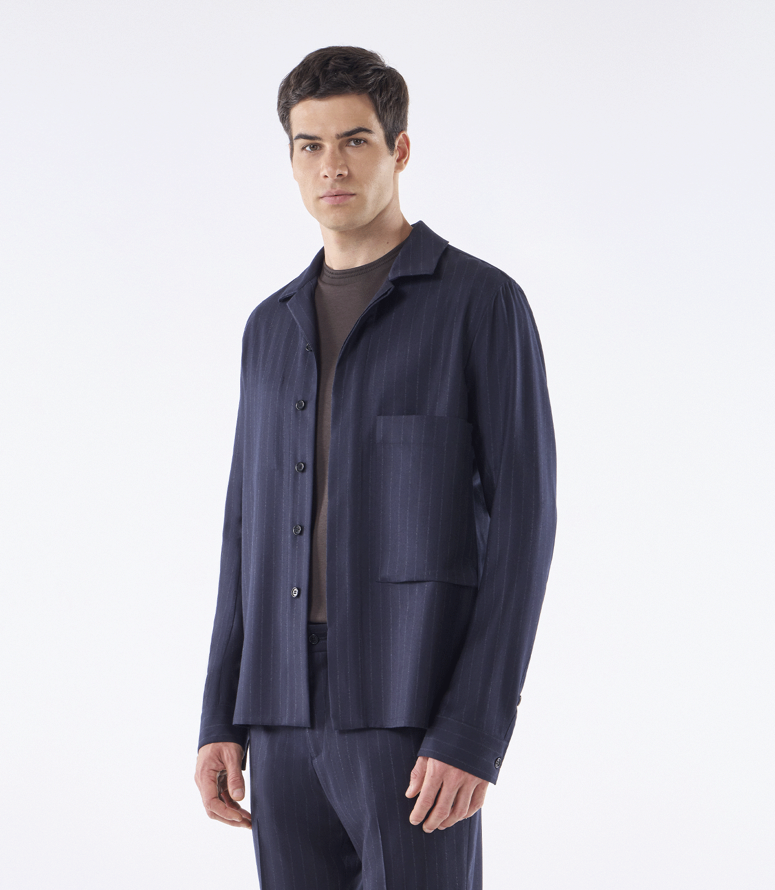 Jaqueta Bolso Frente Super 150s
 Azul