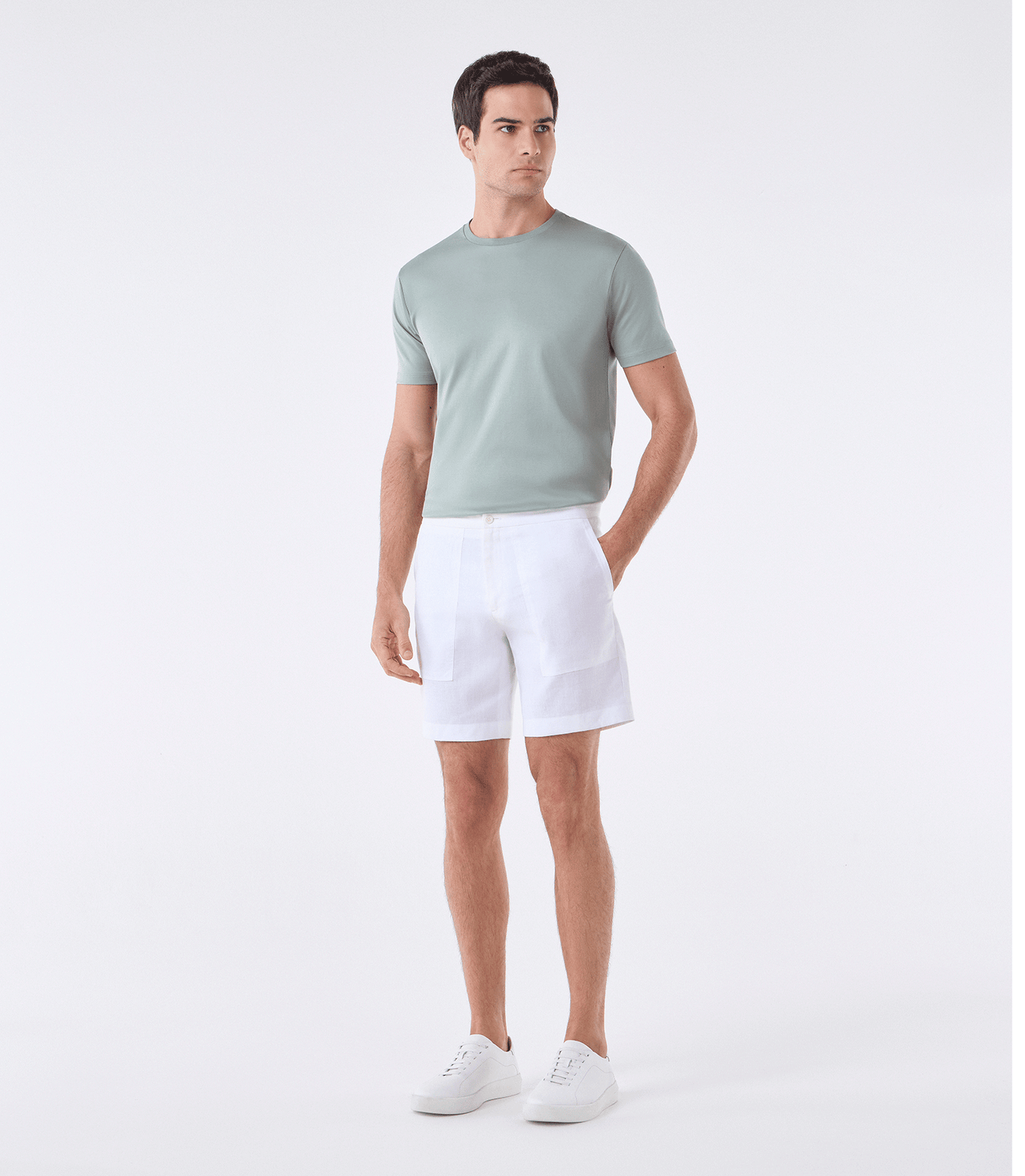 Bermuda Linho Bolso Branco – slide 2