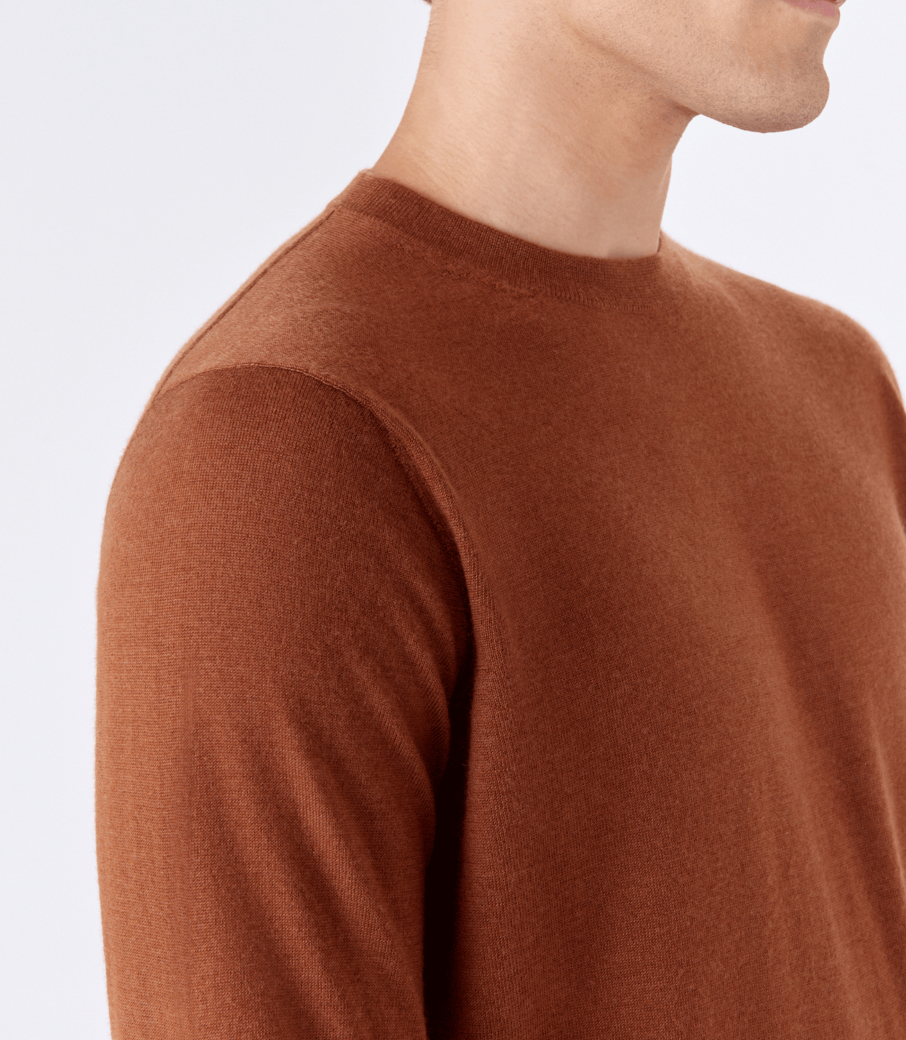Tricô Cashmere Gola Careca Marrom – slide 4