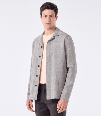 Caban Linho Bolso Bege thumbnail 1