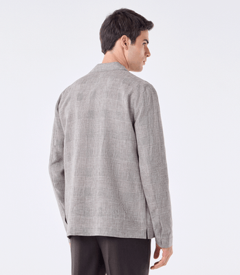 Caban Linho Bolso Bege thumbnail 3