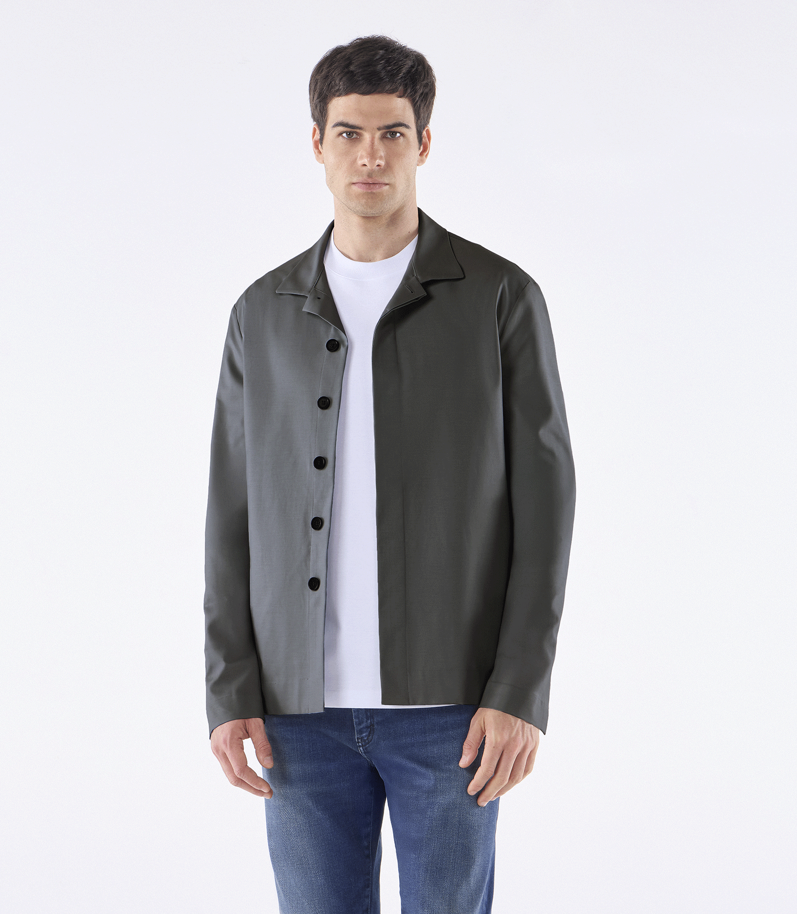 Caban Bolso Lateral Live Cinza