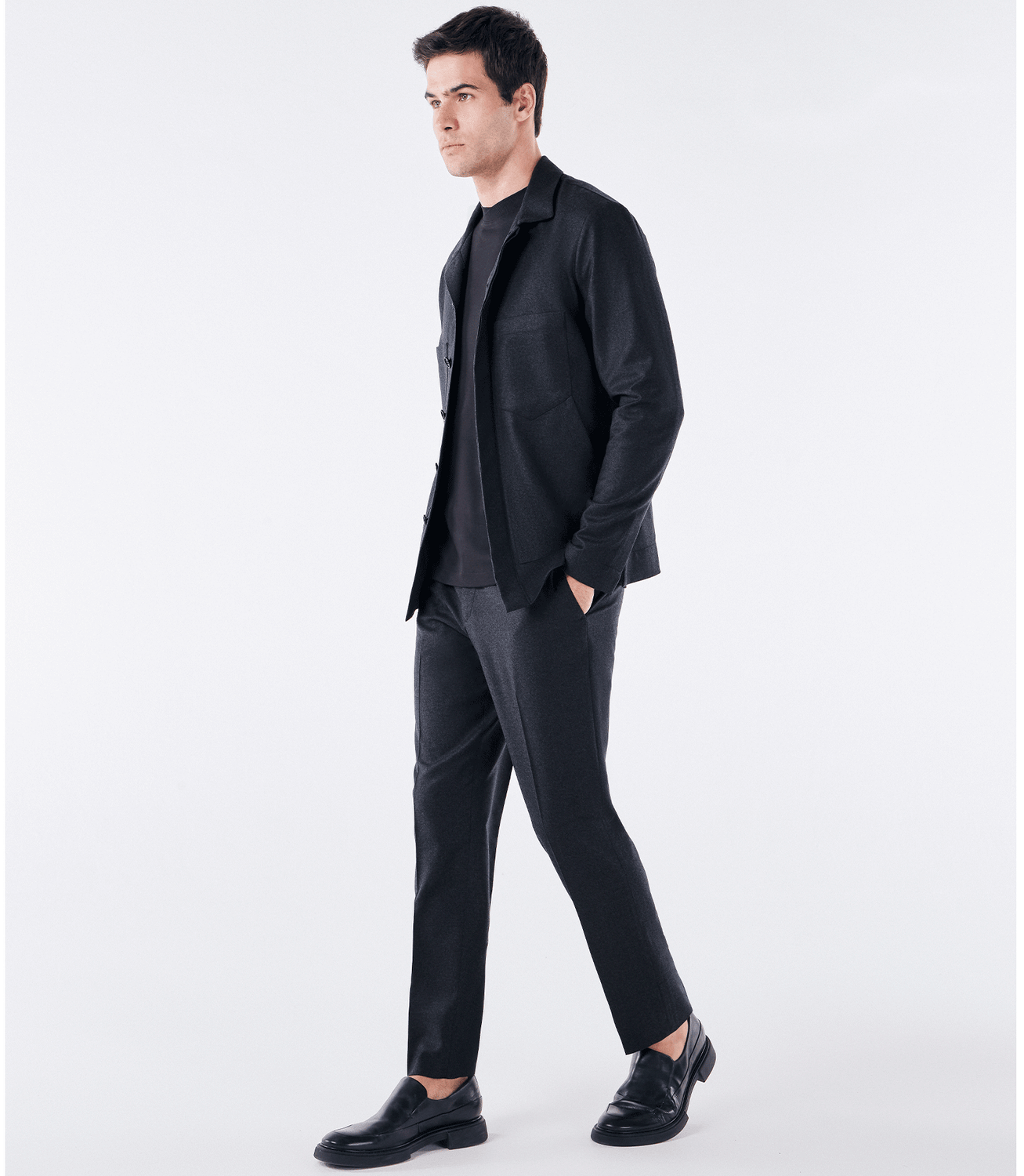 Caban Tailor Air Dois Bolsos Super 150s Cinza – slide 2