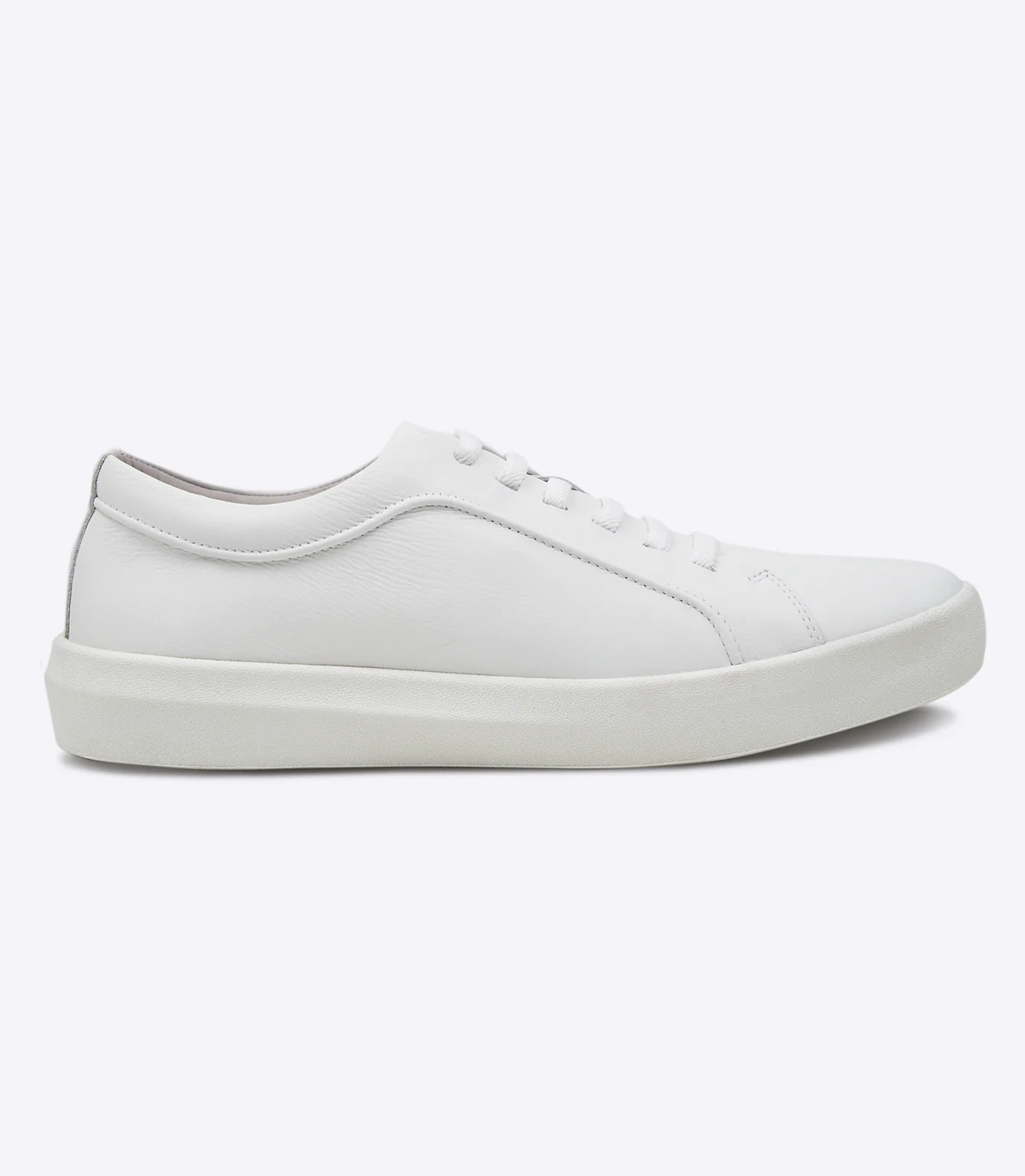 Tênis Flat Cadarço Elástico Couro Floater Branco