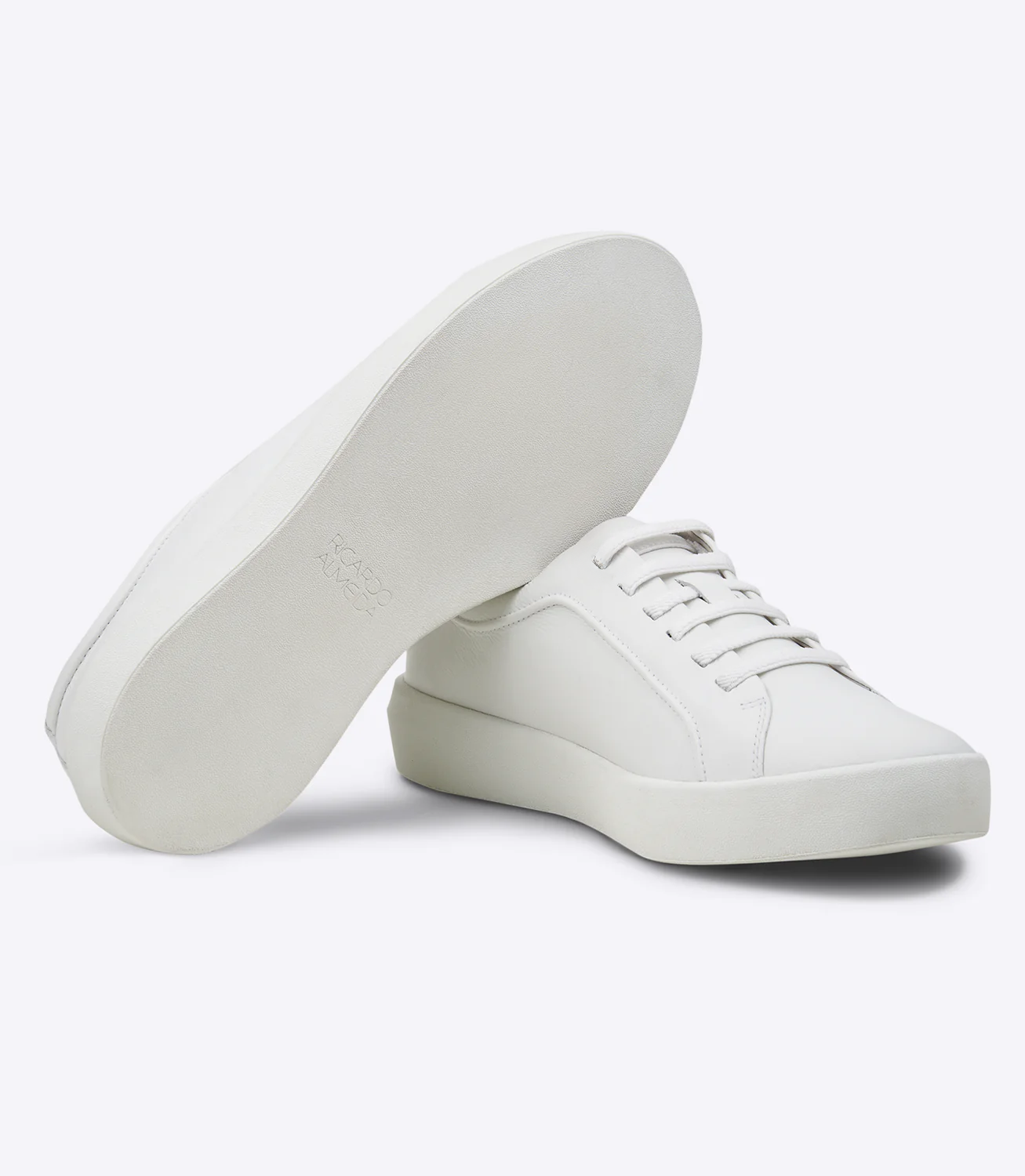 Tênis Flat Cadarço Elástico Couro Floater Branco – slide 4