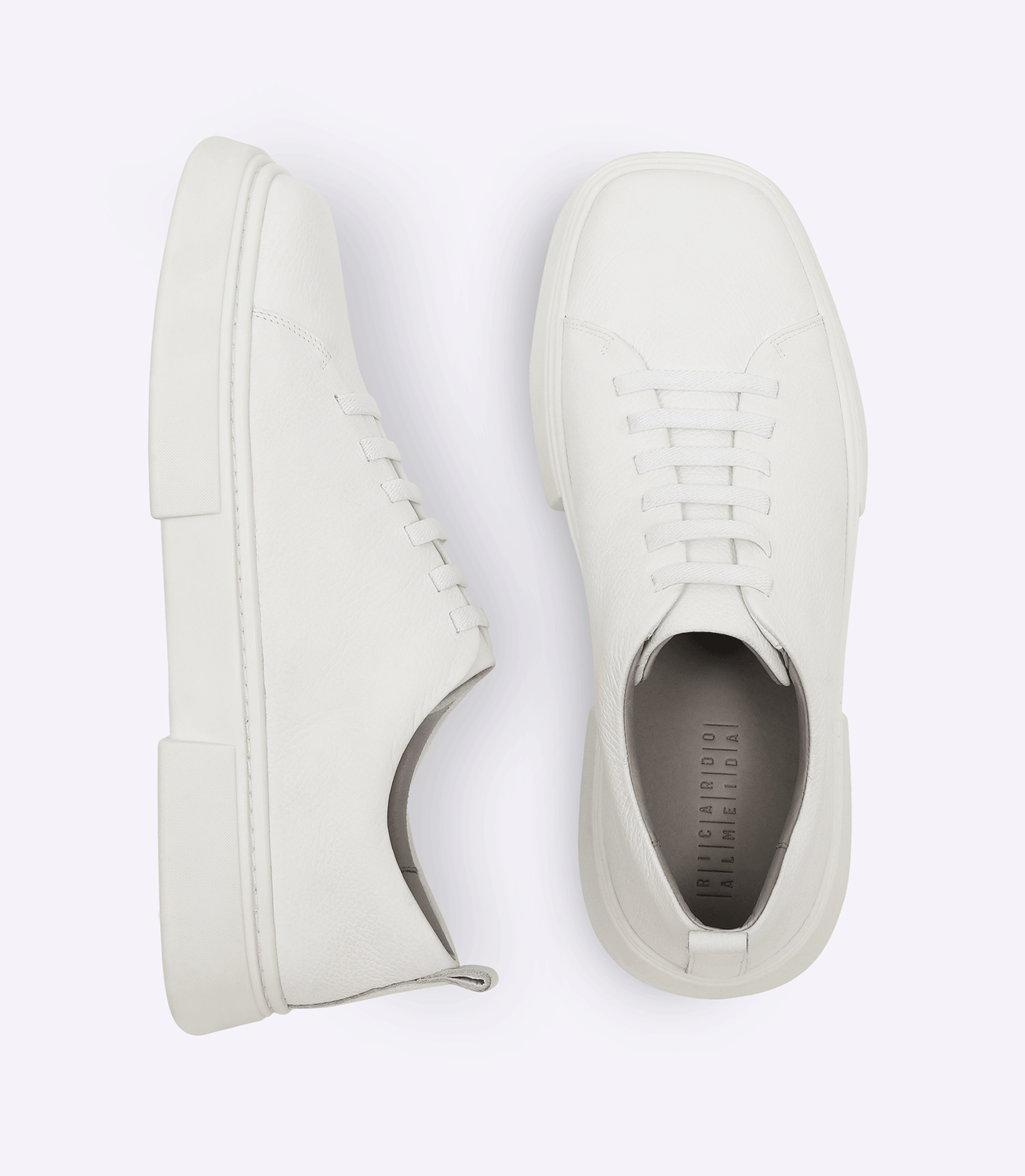 Tênis Liso Sola Quadrada Floater Branco – slide 4