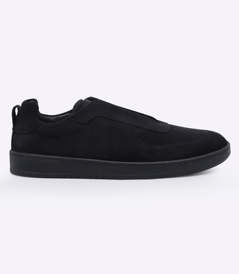 Tênis Slip-On Masculino em Camurça com Elástico Azul thumbnail 1