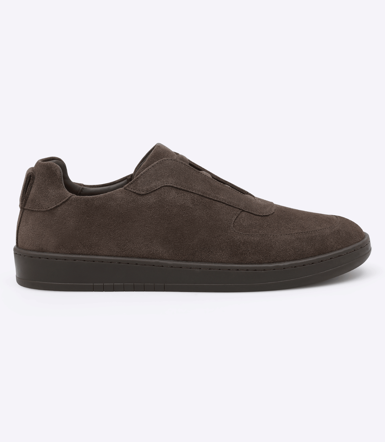 Tênis Slip-On Masculino em Camurça com Elástico Marrom – slide 1