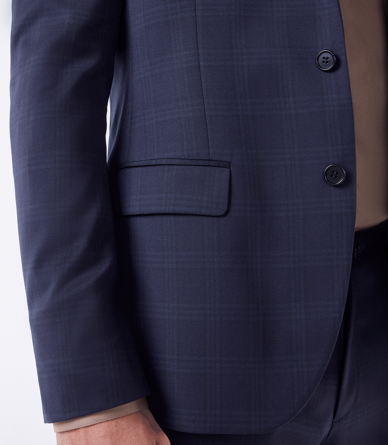 Costume Alfaiataria Xadrez Super 120s Azul – slide 5