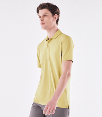 Polo Pima Clássica Amarelo thumbnail 1