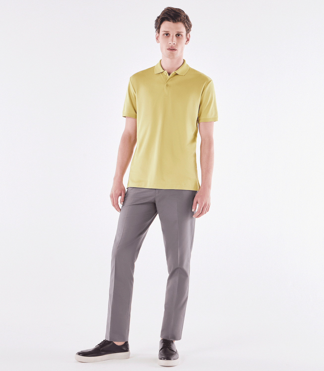 Polo Pima Clássica Amarelo – slide 2