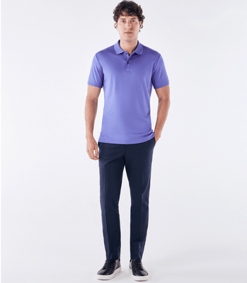 Polo Pima Clássica Roxo thumbnail 2