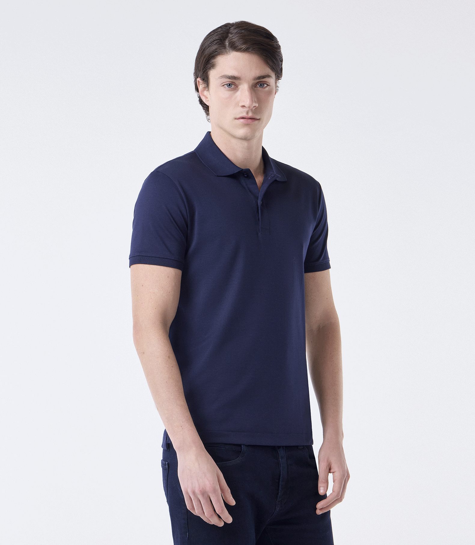 Polo Pima Clássica Azul