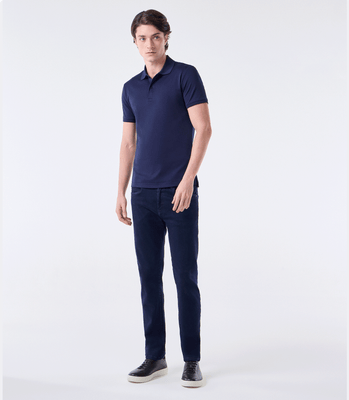 Polo Pima Clássica Azul thumbnail 2