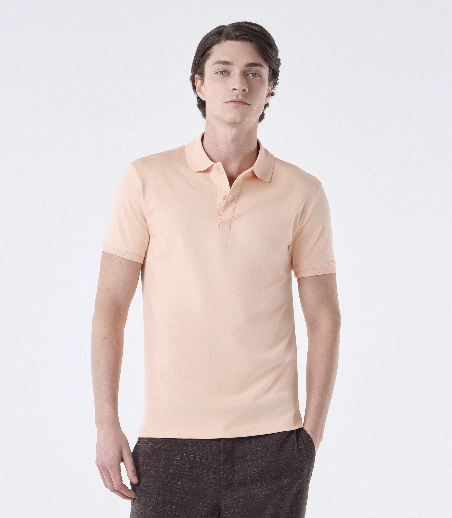 Polo Pima Clássica Laranja