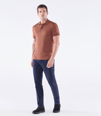 Polo Pima Clássica Marrom thumbnail 2