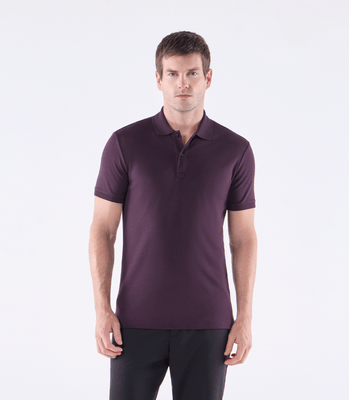 Camisa Polo Interloque 44/1 Manga Curta Vermelho thumbnail 1