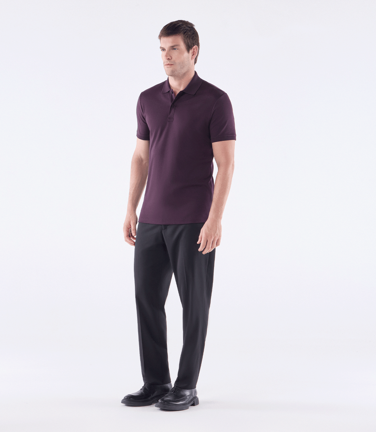 Camisa Polo Interloque 44/1 Manga Curta Vermelho – slide 2