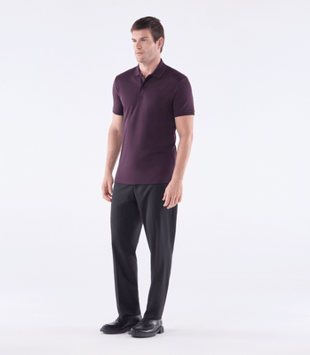 Camisa Polo Interloque 44/1 Manga Curta Vermelho thumbnail 2