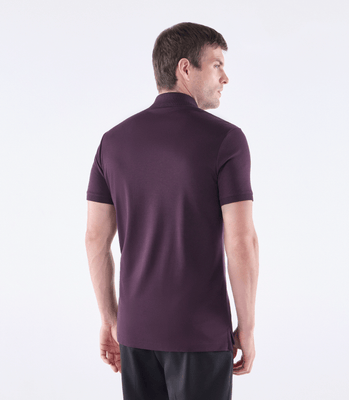 Camisa Polo Interloque 44/1 Manga Curta Vermelho thumbnail 3