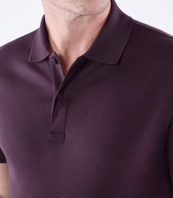 Camisa Polo Interloque 44/1 Manga Curta Vermelho thumbnail 4